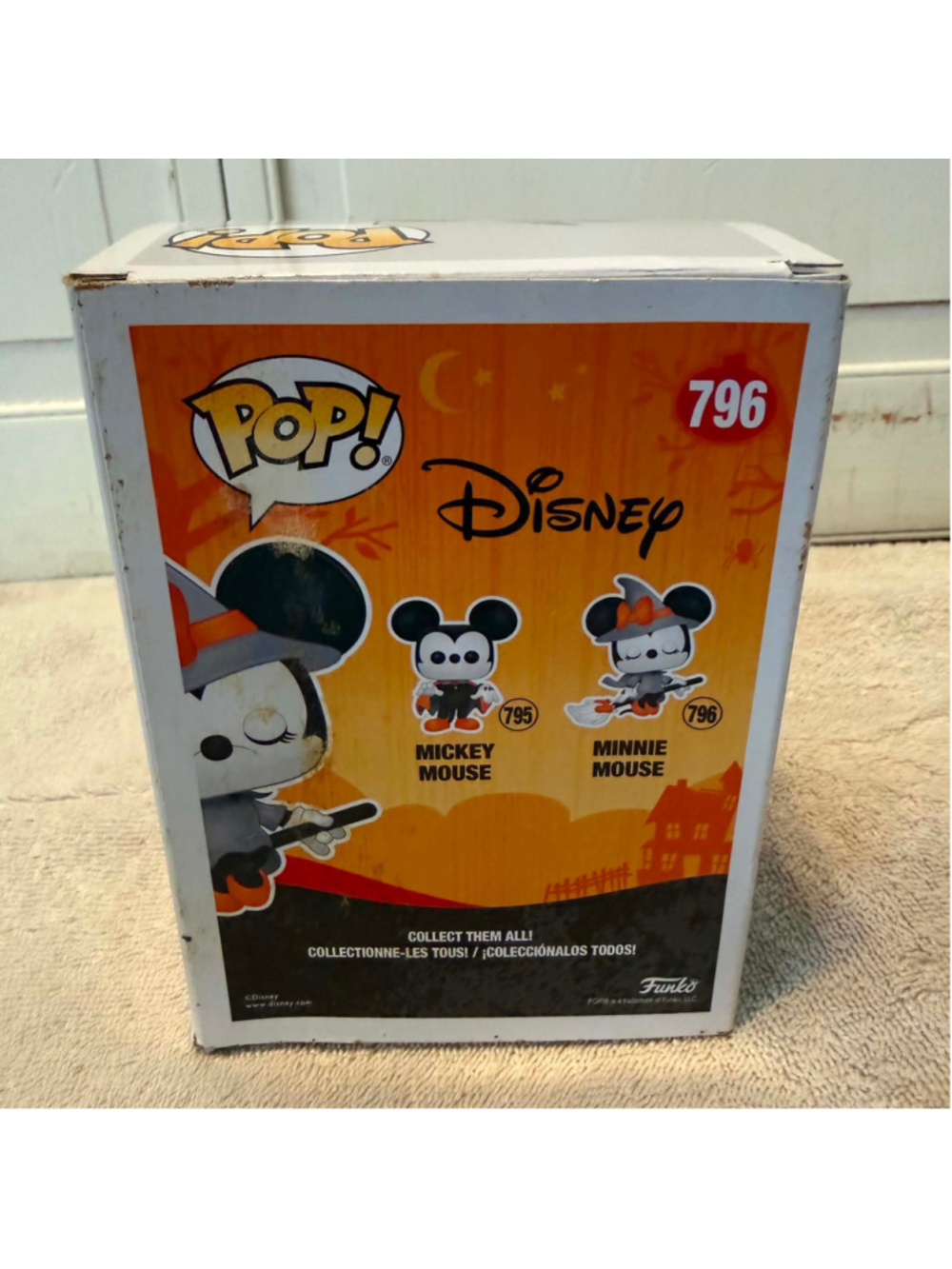 Funko Pop Disney Minnie Mouse Vinyl Halloween Action Figure 796 Black Orange